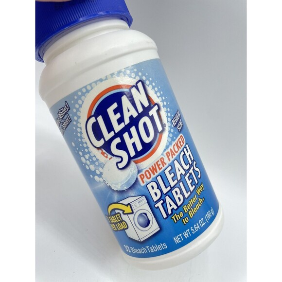 Clean Shot Concentrated Bleach Tablets Regular Scent 32 ct Discontinued Bs277 - Picture 9 of 16